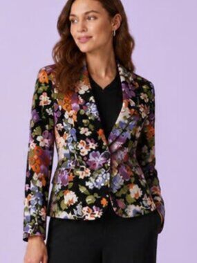 Laura Petite size 12 Floral Blazer